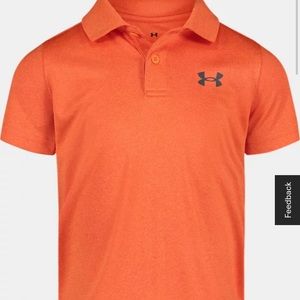 Looks brand new! Under armor orange polo